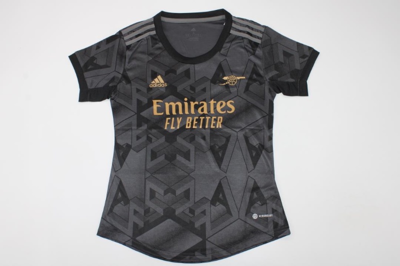 Arsenal Soccer Jersey Away Women Replica 22/23