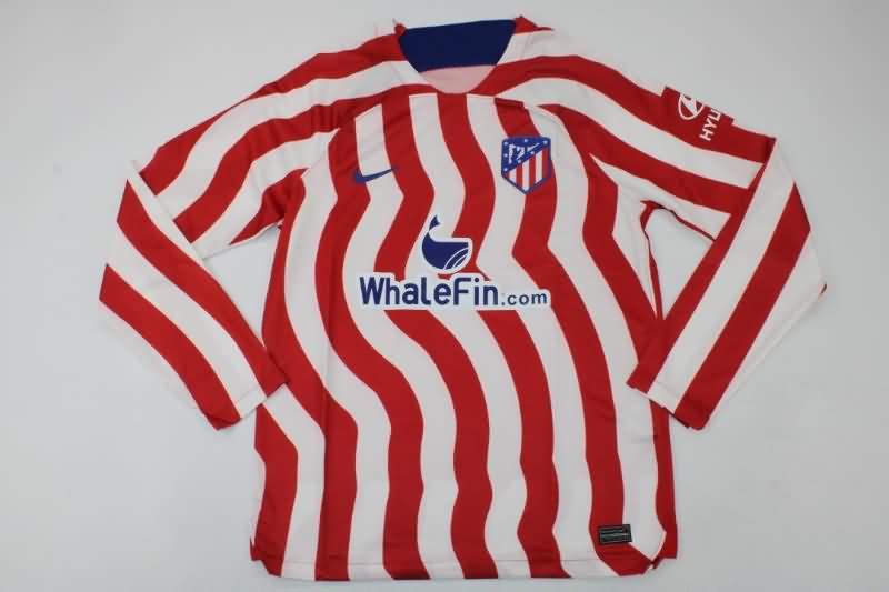 Atletico Madrid Soccer Jersey Home Long Slevee Replica 22/23