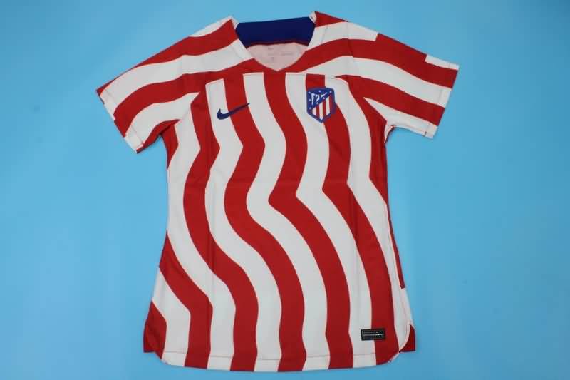 Atletico Madrid Soccer Jersey Home Woman Replica 22/23