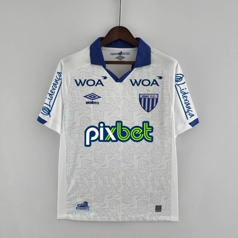 Avai Soccer Jersey White Sponsor Replica 2022