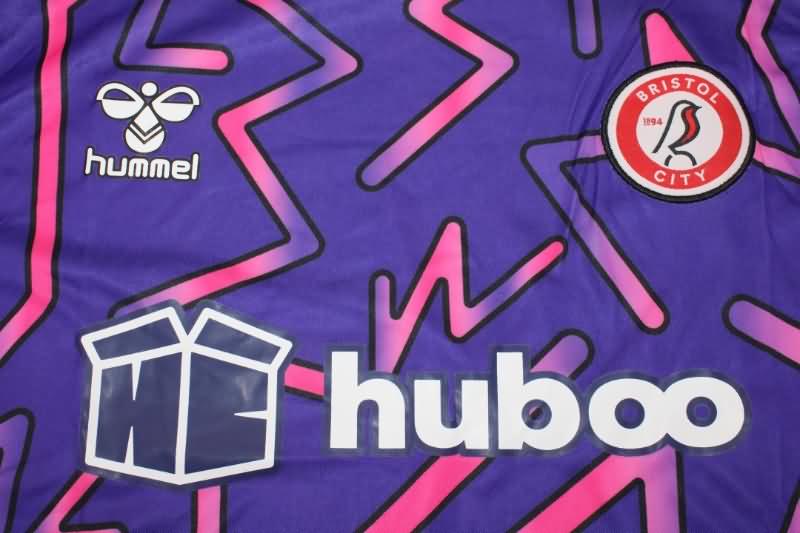 Bristol City Soccer Jersey Goalkeeper Purple Replica 22/23