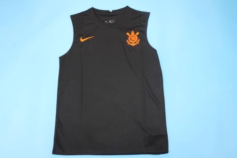 Corinthians Soccer Jersey Black Vest Replica 2022