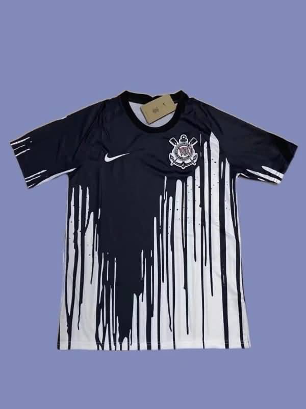 Corinthians Soccer Jersey Black White Replica 2022