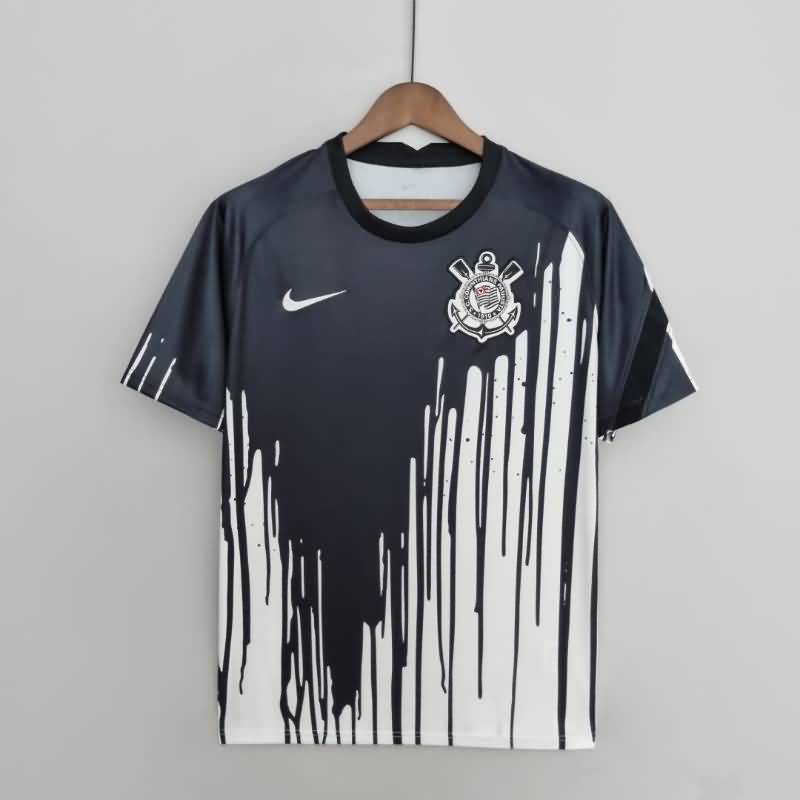 Corinthians Soccer Jersey Black White (Player) 2022
