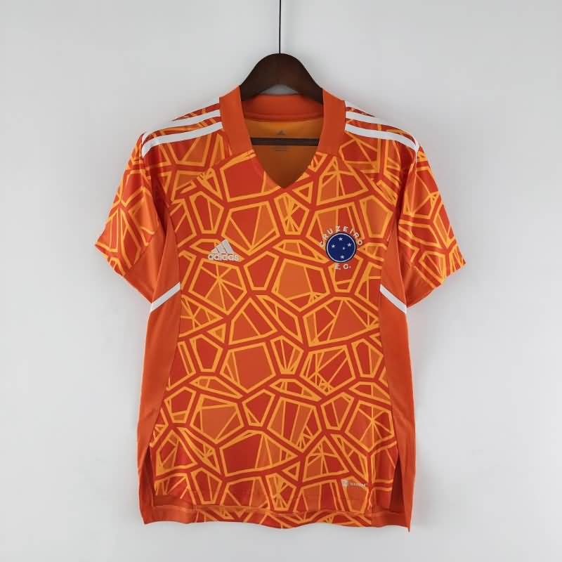 Cruzeiro Soccer Jersey Goalkeeper Orange Replica 2022