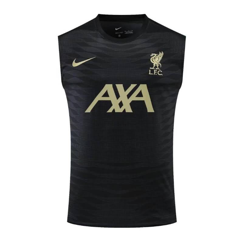 Liverpool Soccer Jersey Black Vest Replica 22/23