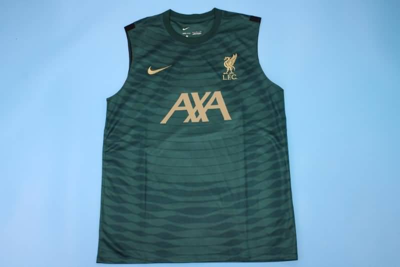 Liverpool Soccer Jersey Dark Green Vest Replica 22/23