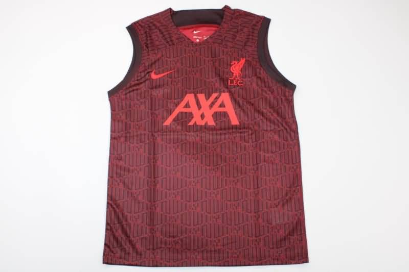 Liverpool Soccer Jersey Dark Red Vest Replica 22/23