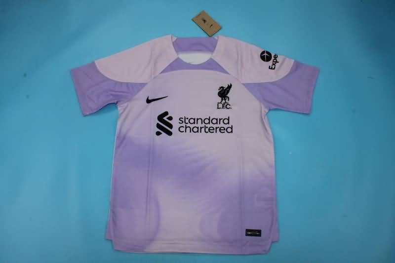 Liverpool Soccer Jersey Goalkeeper Purple Replica 22/23
