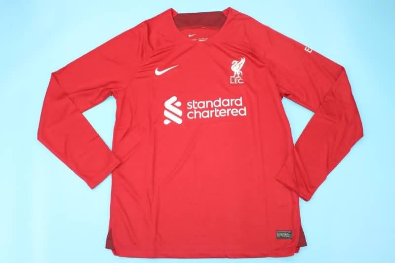Liverpool Soccer Jersey Home Long Slevee Replica 22/23