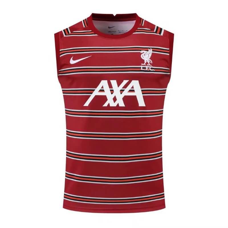 Liverpool Soccer Jersey Red White Vest Replica 22/23