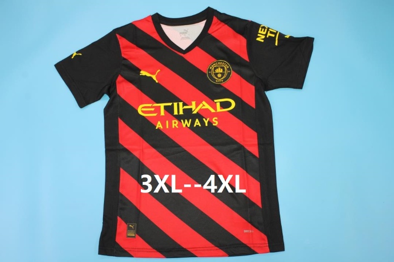Manchester City Soccer Jersey (Big Size) Away Replica 22/23