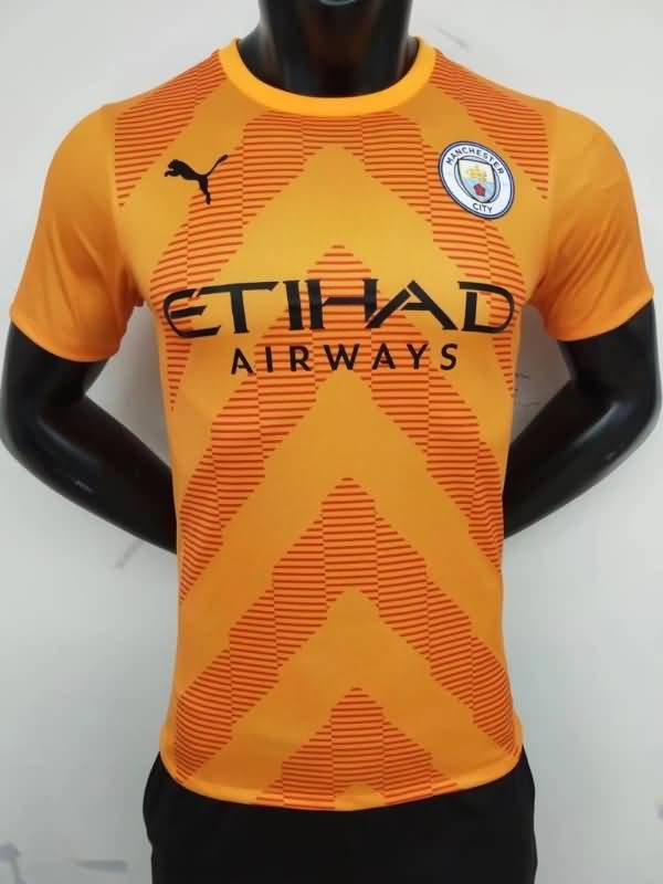 Manchester City Soccer Jersey Goalkeeper Orange (Player) 22/23