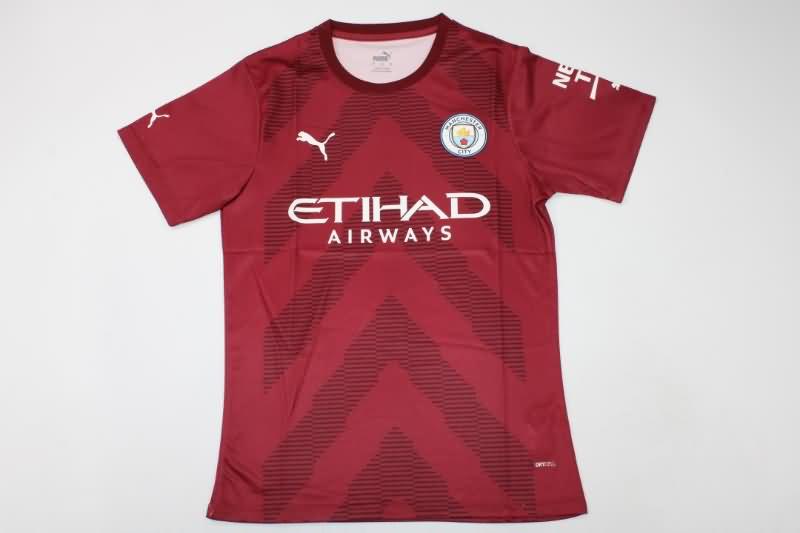 Manchester City Soccer Jersey Goalkeeper Red (Player) 22/23