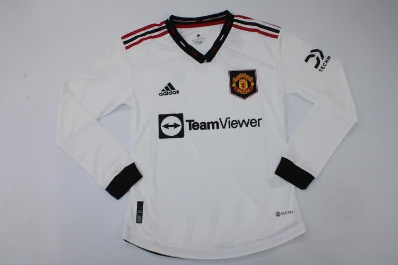 Manchester United Soccer Jersey Away Long Sleeve (Player) 22/23