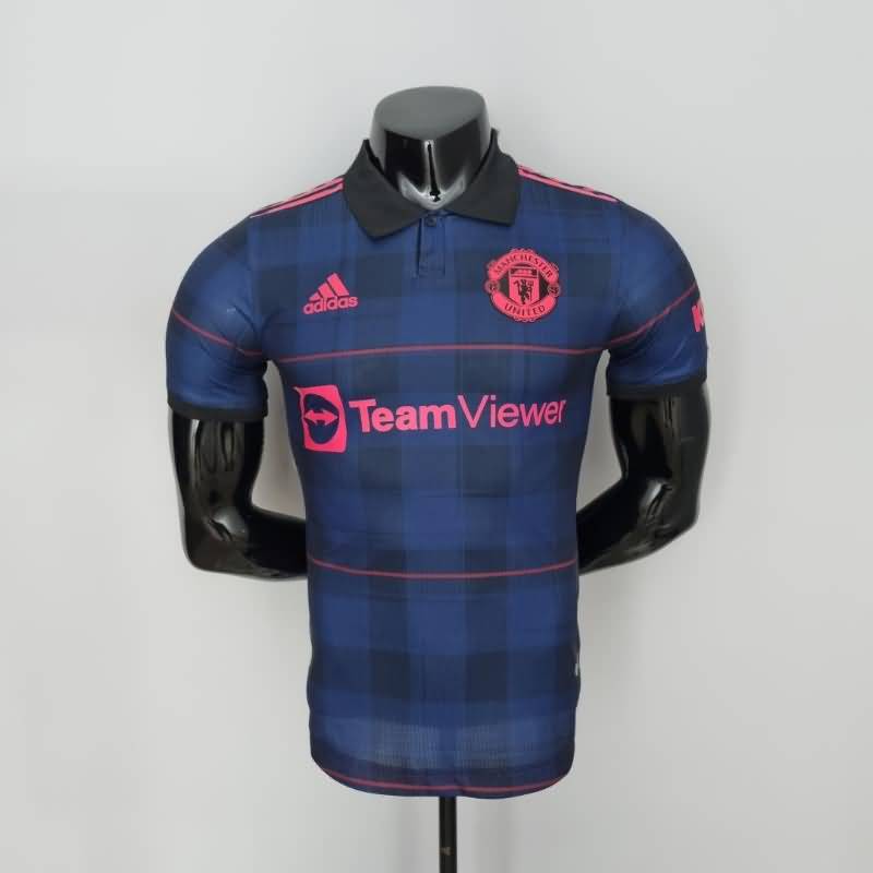 Manchester United Soccer Jersey Dark Blue (Player) 22/23