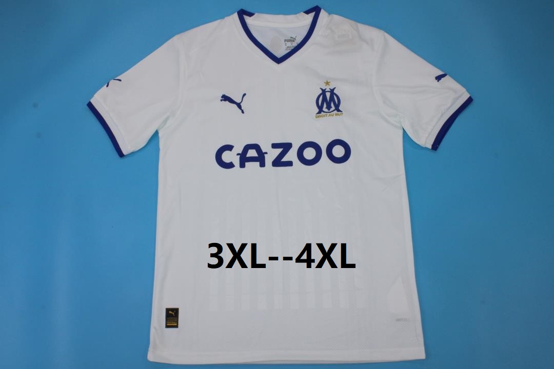 Marseilles Soccer Jersey (Big Size) Home Replica 22/23