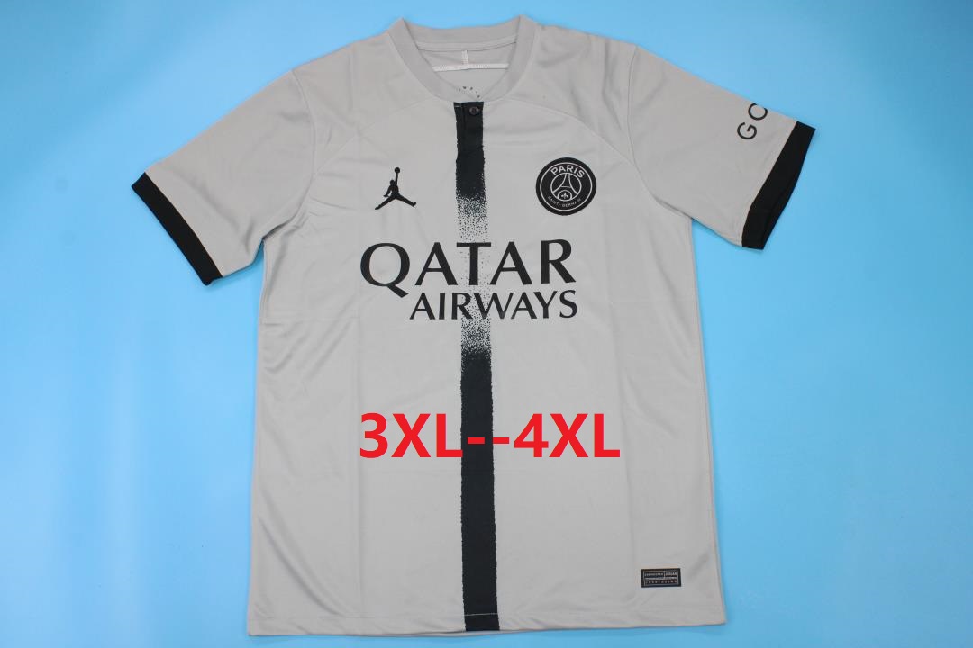 Paris St Germain Soccer Jersey (Big Size) Away Replica 22/23