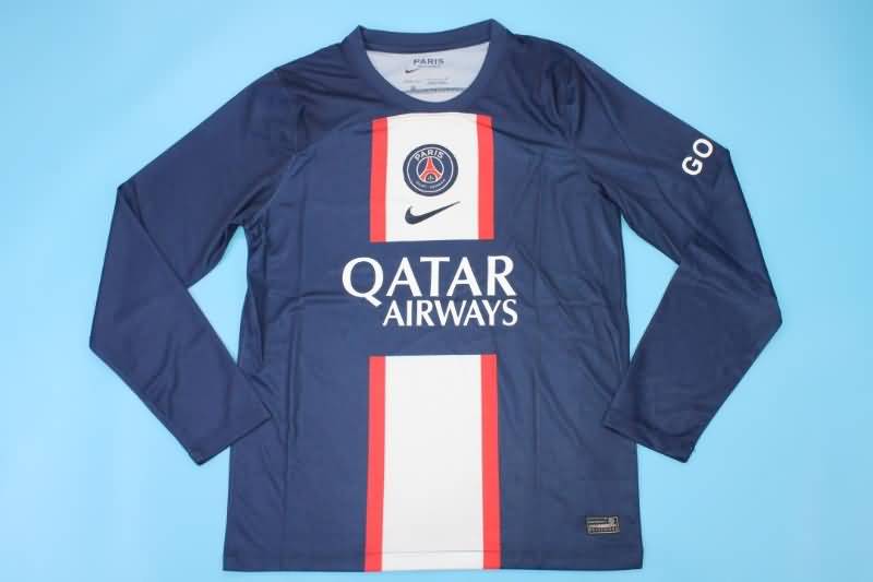 Paris St German Soccer Jersey Home Long Slevee Replica 22/23