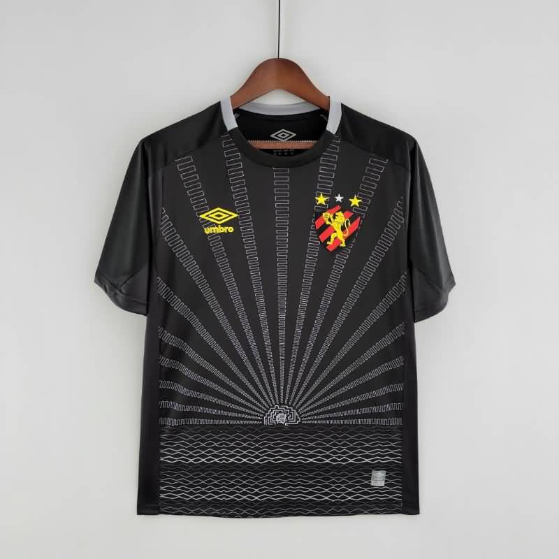 Recife Soccer Jersey Black Replica 22/23
