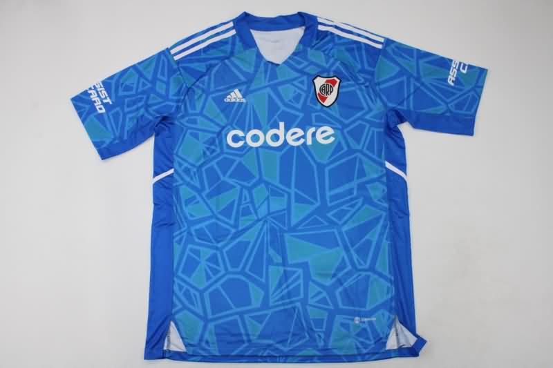 River Plate Soccer Jersey Goalkeeper Blue Replica 2022