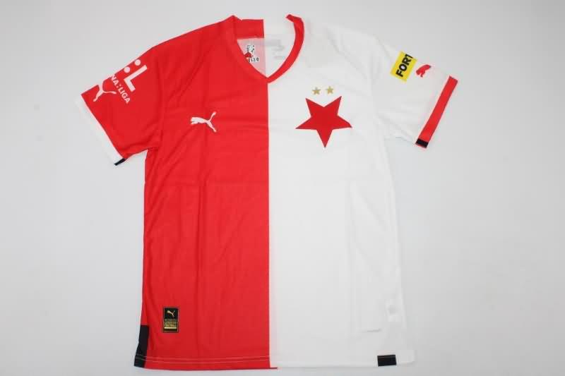 SK Slavia Praha Soccer Jersey Home Replica 22/23