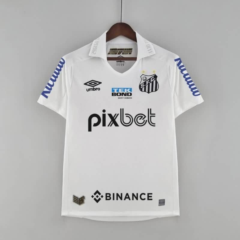 Santos Soccer Jersey Home With Sponsers Replica 2022
