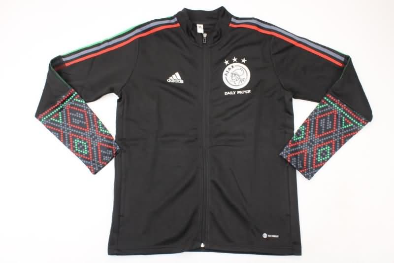 Ajax Soccer Jacket Black Replica 22/23