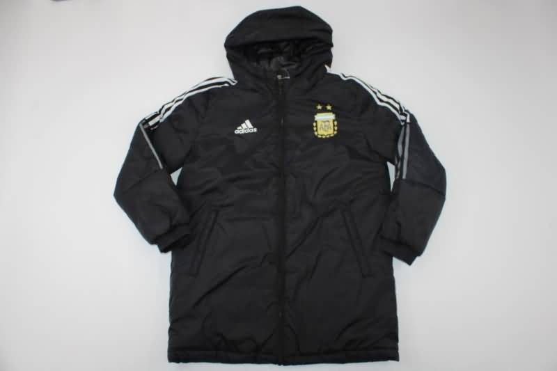 Argentina Soccer Cotton Coat Black Replica 22/23