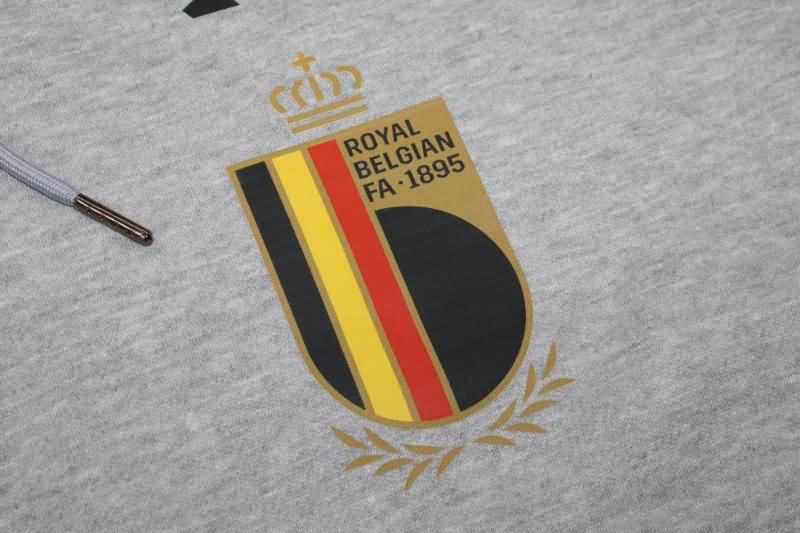 Belgium Soccer Hoodie Grey Replica 2022
