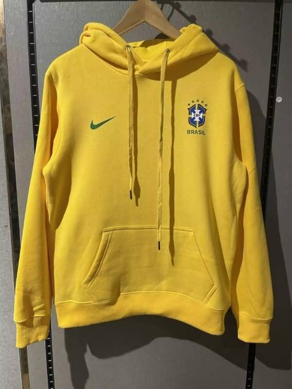 Brazil Soccer Hoodie Yellow Replica 2022