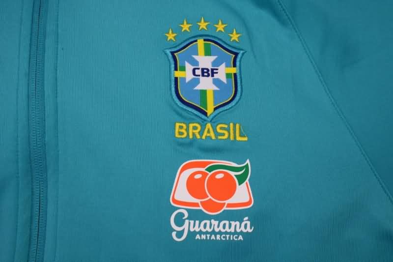 Brazil Soccer Jacket Blue Replica 2022
