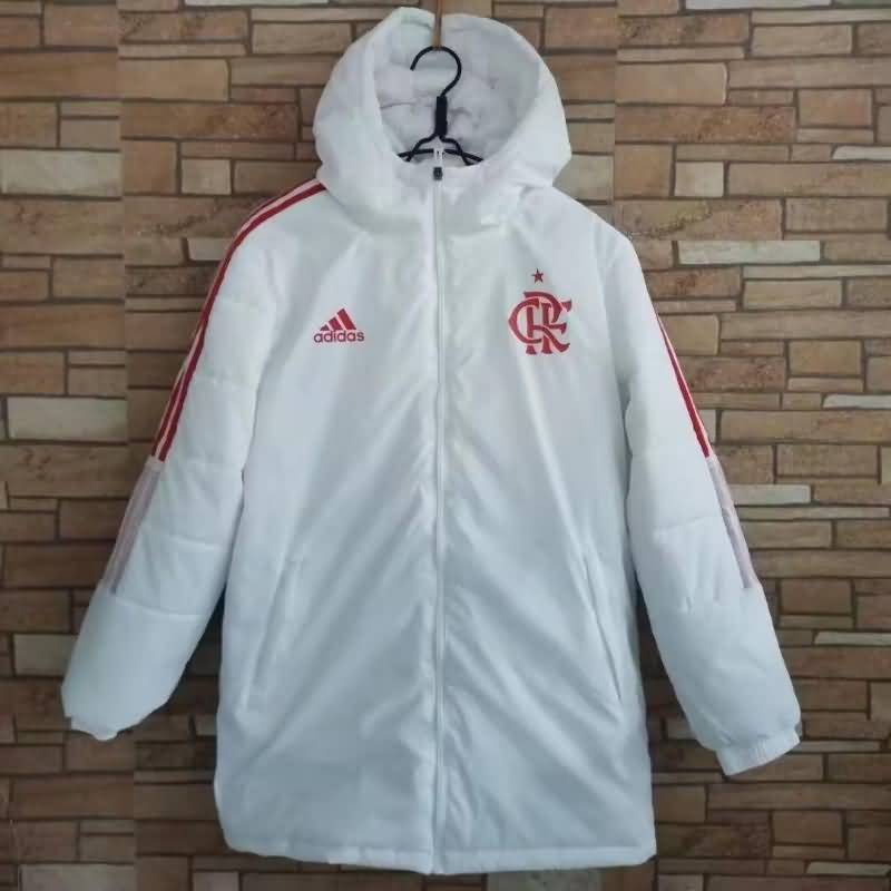 Flamengo Soccer Cotton Coat White Replica 2022