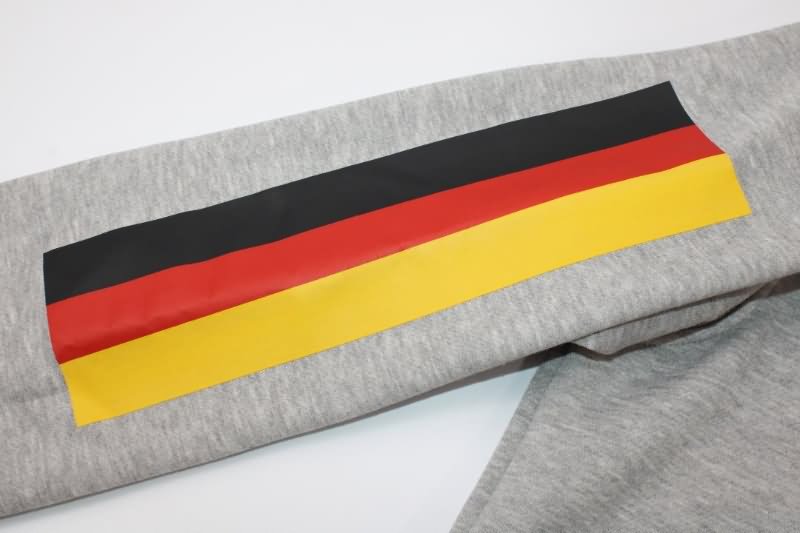 Germany Soccer Hoodie Grey Replica 2022