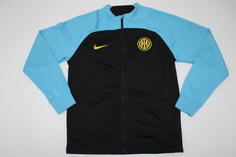 Inter Milan Soccer Jacket Black Replica 22/23
