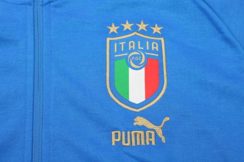 Italy Soccer Jacket Blue Replica 2022