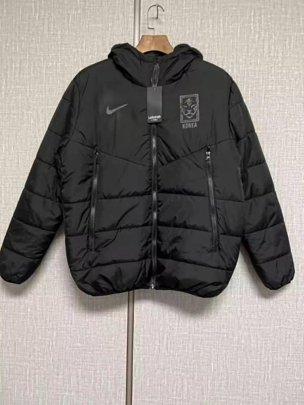 Korea Soccer Cotton Coat Black Replica 2022