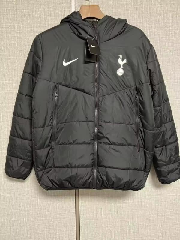 Tottenham Hotspur Soccer Cotton Coat Black Replica 2022
