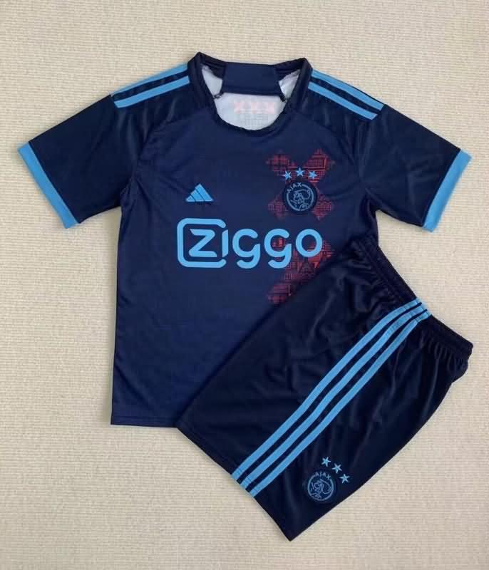 Kids Ajax Soccer Jersey Dark Blue Replica 23/24
