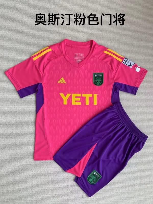 Kids Austin Soccer Jersey Goalkeeper Pink Replica 2023