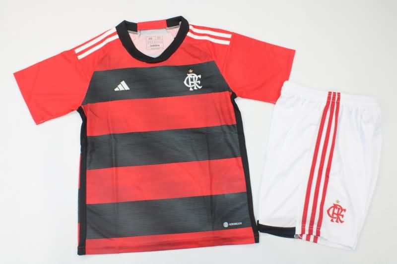 Kids Flamengo Soccer Jersey Home Replica 2023