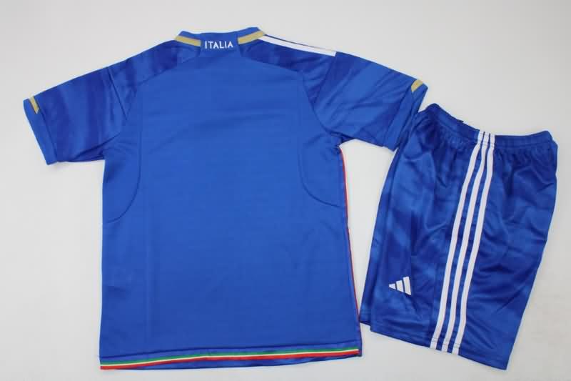 Kids Italy Soccer Jersey Home Replica 2023
