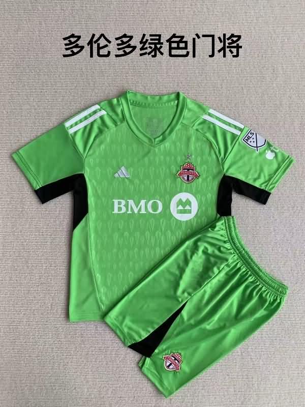 Kids Toronto FC Soccer Jersey Goalkeeper Green Replica 2023
