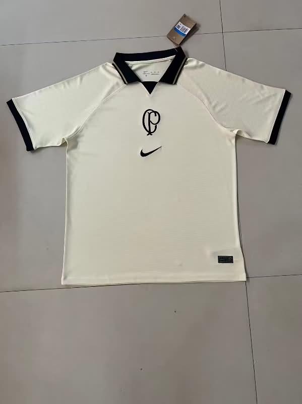 Corinthians Polo Soccer T-Shirt Cream Replica 2023
