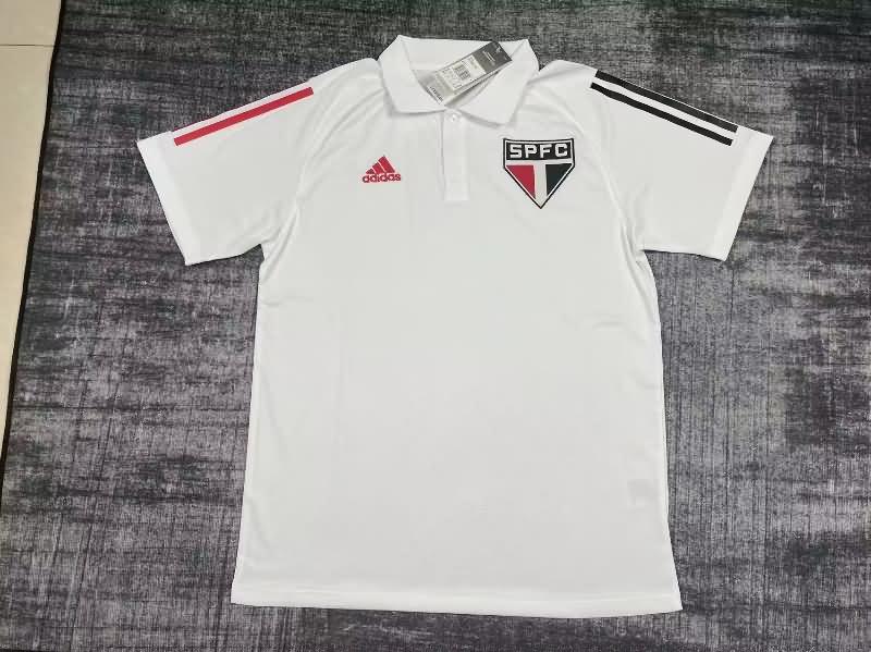 Sao Paulo Polo Soccer T-Shirt White Replica 2023