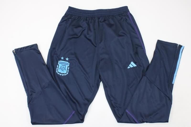 Argentina Soccer Pants 02 Dark Blue Replica 2022