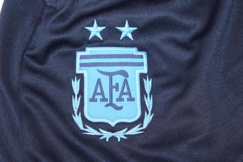 Argentina Soccer Pants 02 Dark Blue Replica 2022