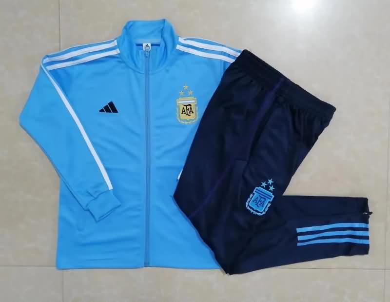 Argentina Soccer Tracksuit 08 Blue Replica 2022