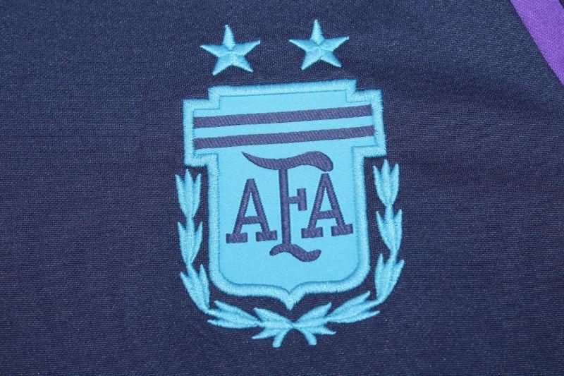 Argentina Soccer Tracksuit 02 Dark Blue Replica 2022