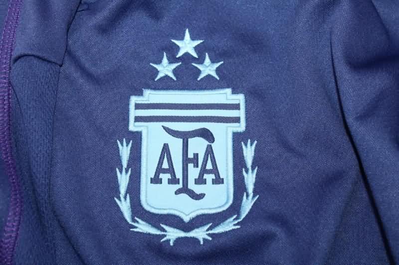 Argentina Soccer Tracksuit 05 Dark Blue Replica 2022